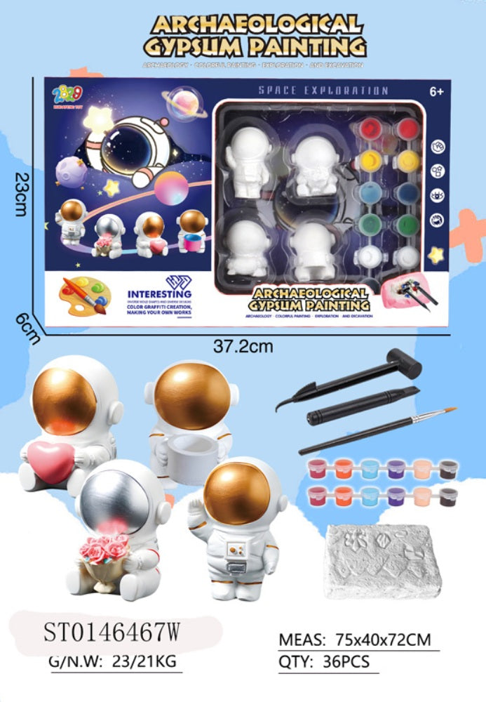 رجل فضاء*4 جفصين تلوين بعلبة