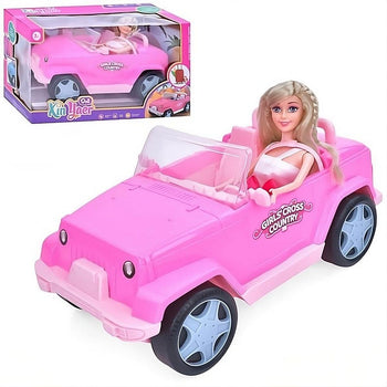 Fashion doll girls sports car