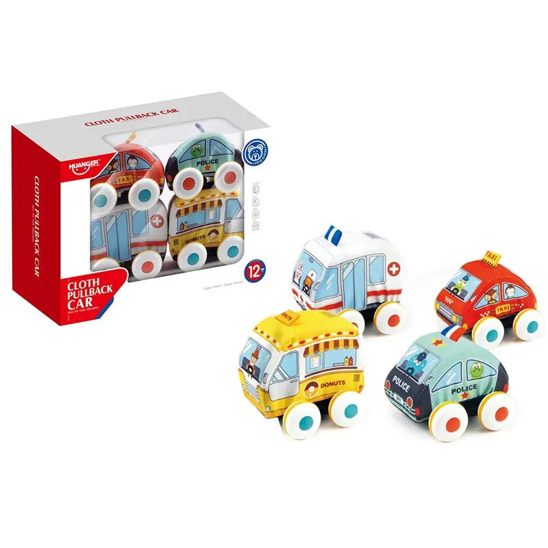 Cloth pull-back cars