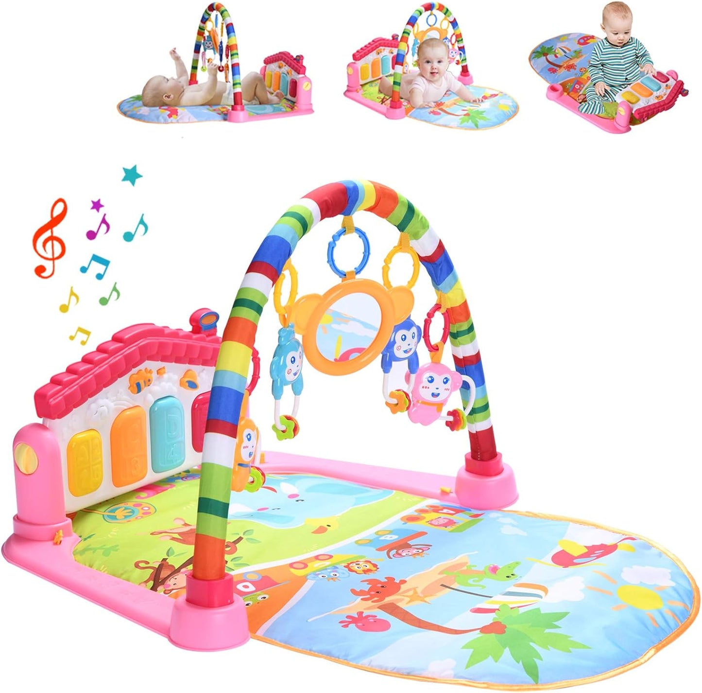 Baby piano play mat