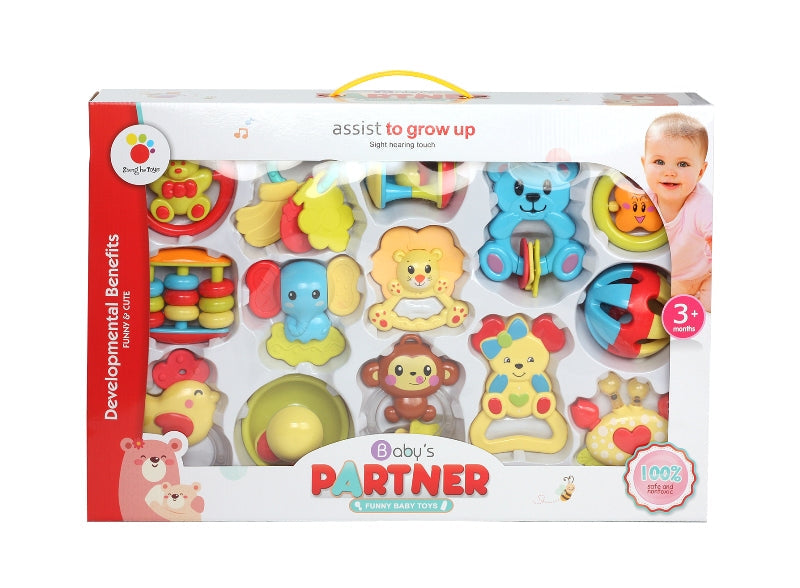 Baby rattle gift set x14