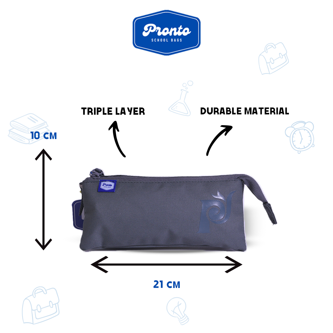 Pronto Triple Layer Pencil Case 21 cm