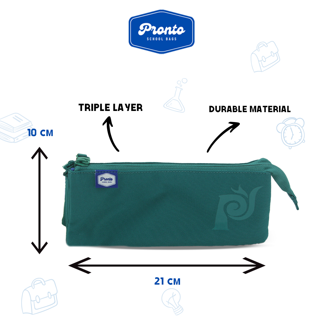 Pronto Triple Layer Pencil Case 21 cm