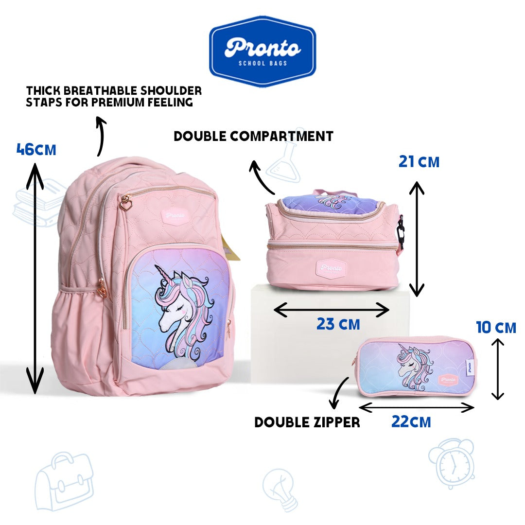 PRONTO 18" 3pcs 3D Unicorn set