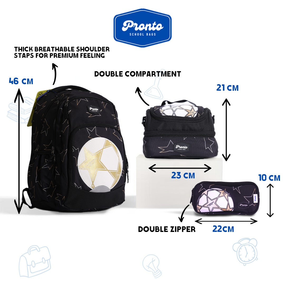 Pronto Football Backpack Set 18”