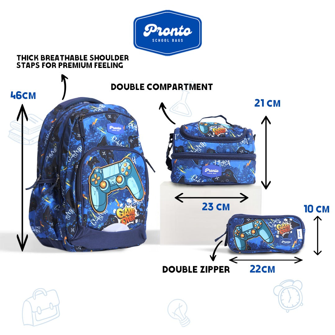 Pronto Game On Backpack Set 18”
