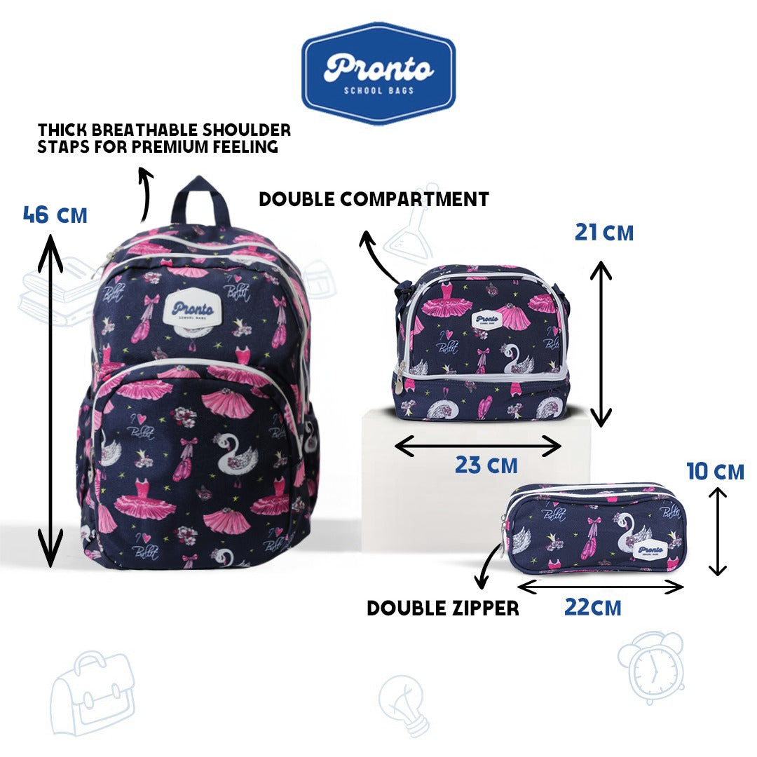 Pronto Ballet Dreams Backpack Set 18”