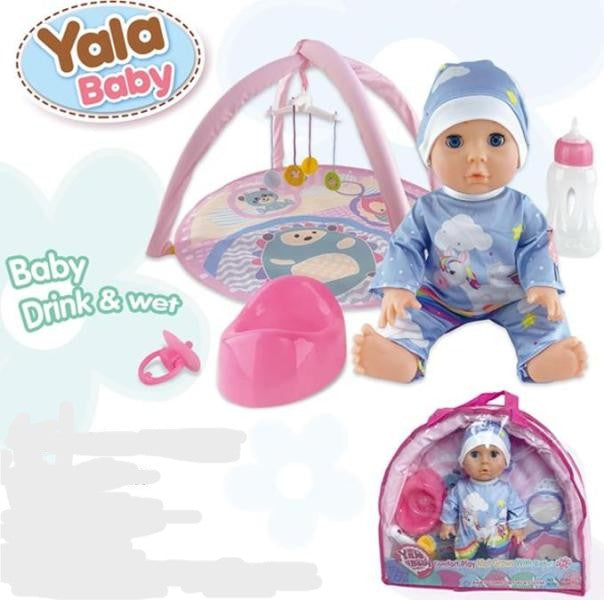 Baby Doll with Mat and Bag