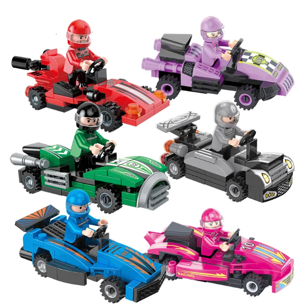 Mini building block cars
