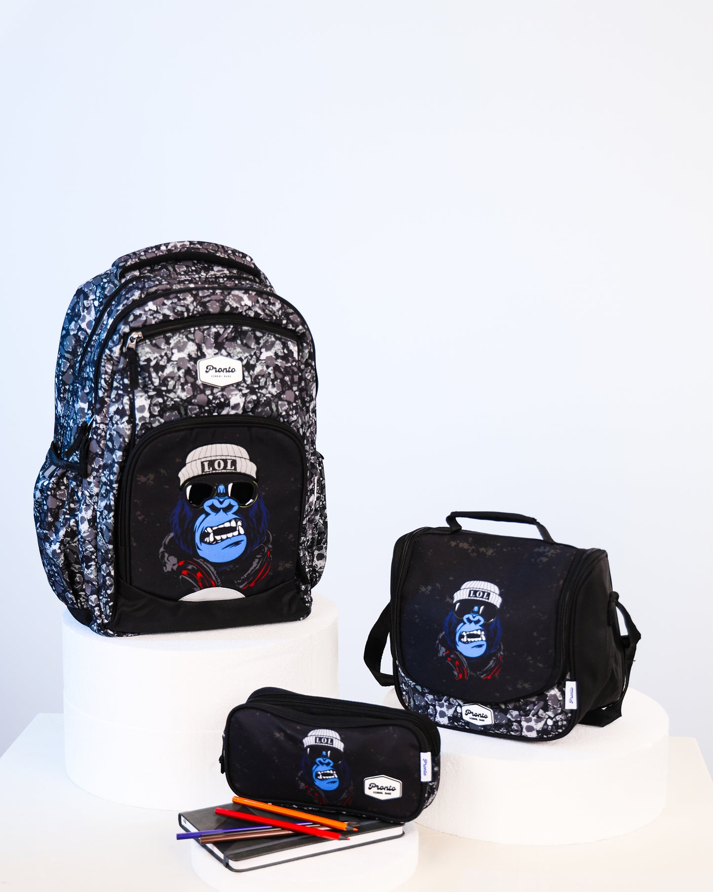 Pronto Gorilla LOL 3-in-1 School Set 18”