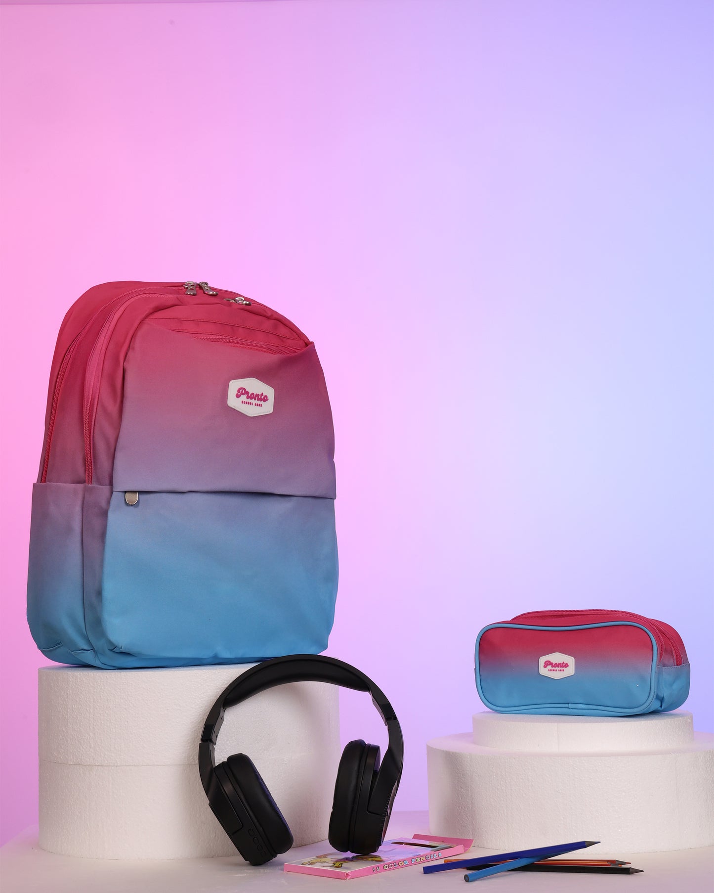 Pronto Sunset Fade Backpack Set 18"