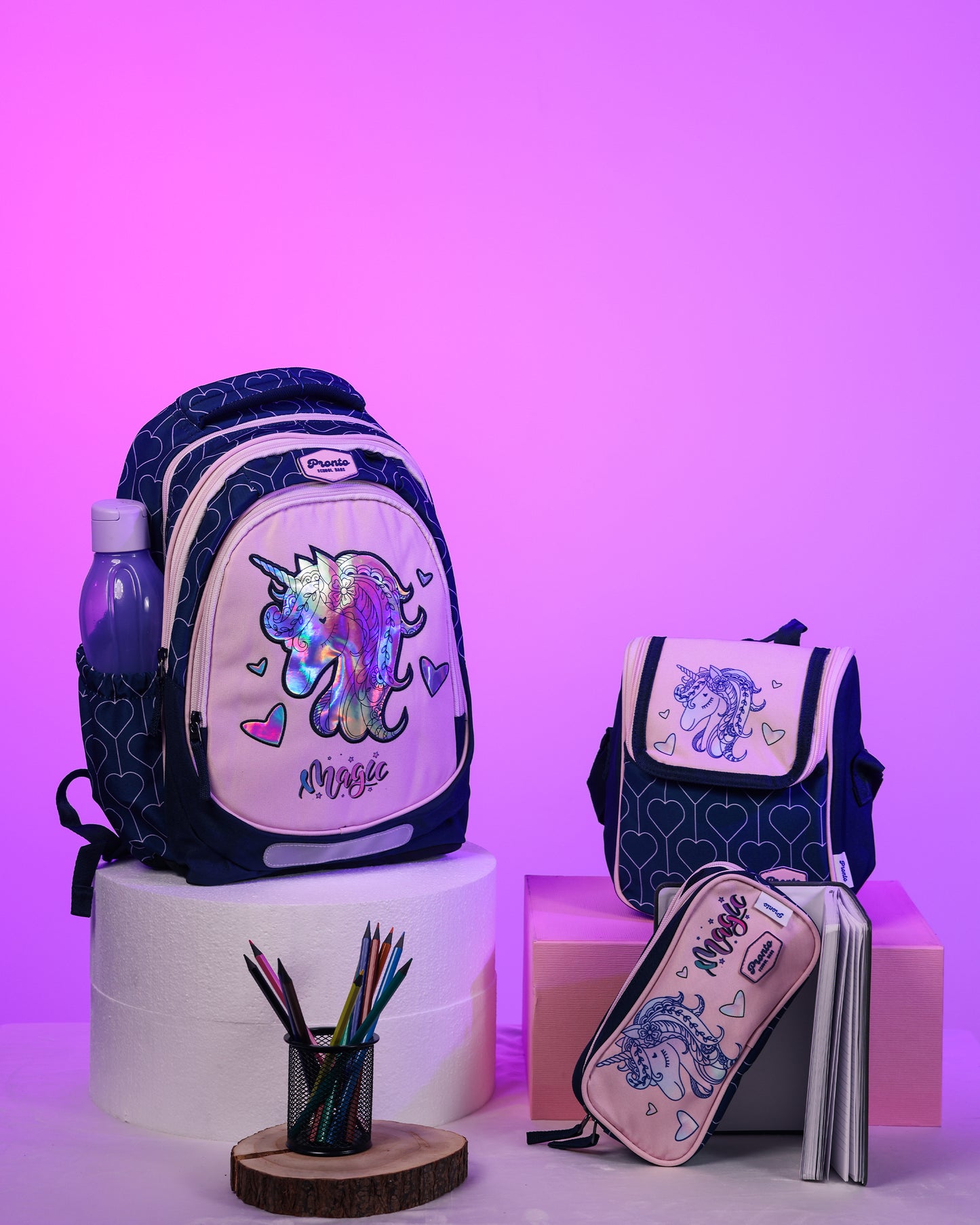 Pronto Unicorn Magic 3-in-1 School Set 17”
