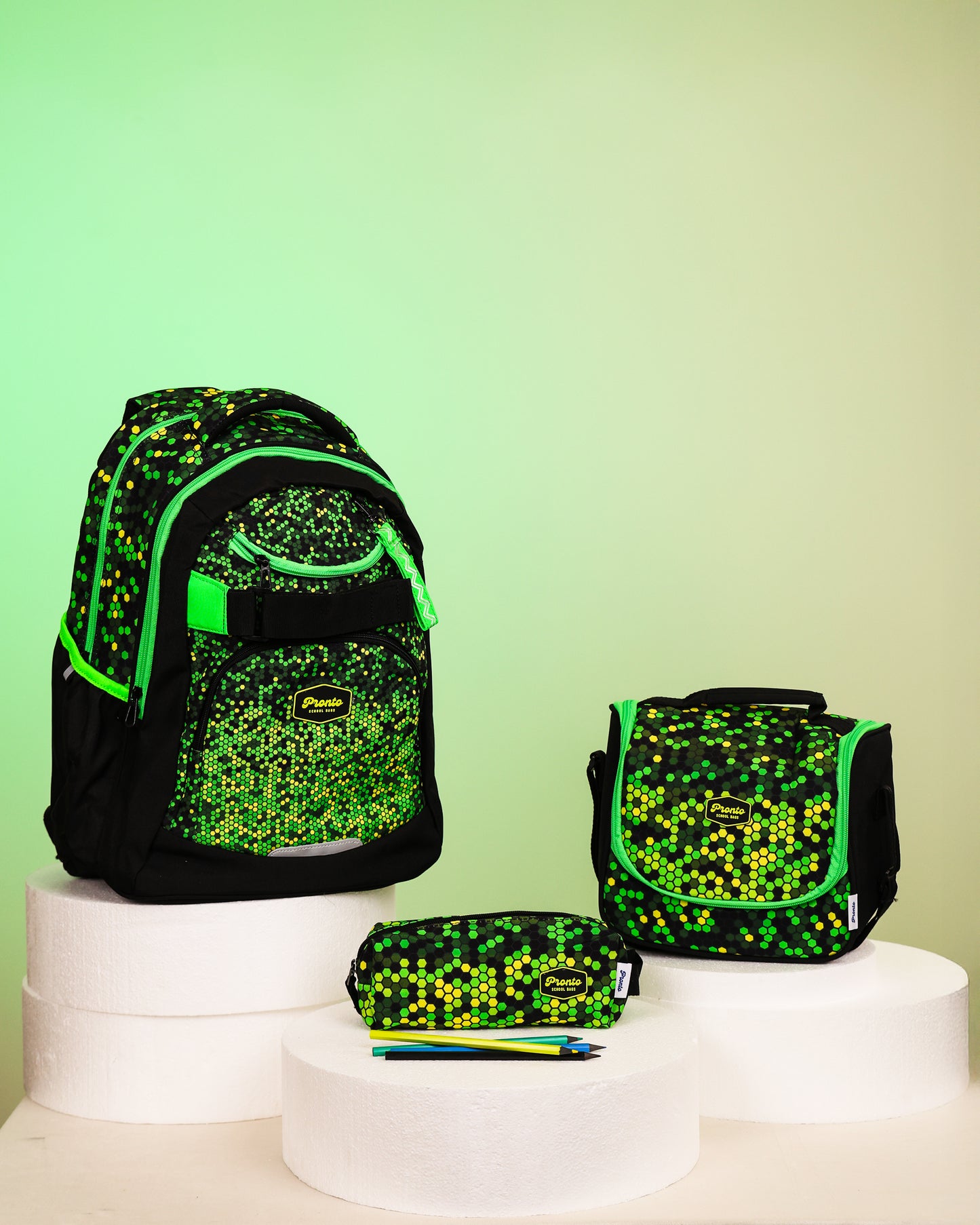 Pronto Neon Hex 3-in-1 School Set 18"