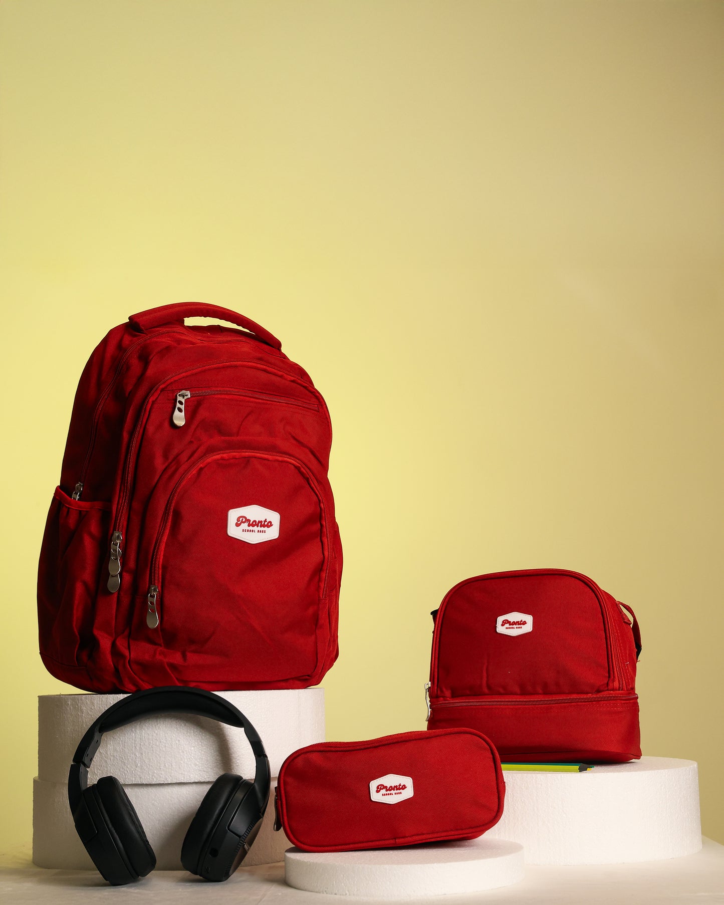 Pronto Crimson Red 3-in-1 School Set 18"