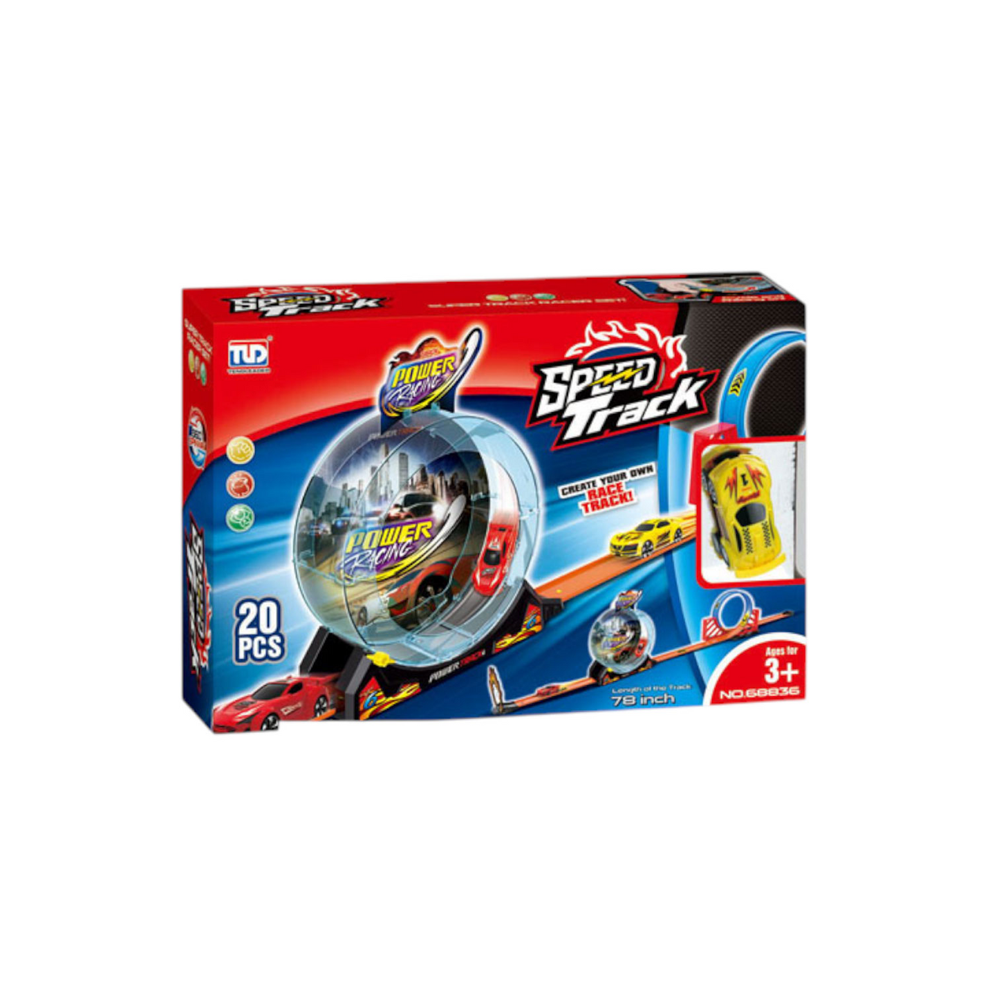 Fast car rail boxed