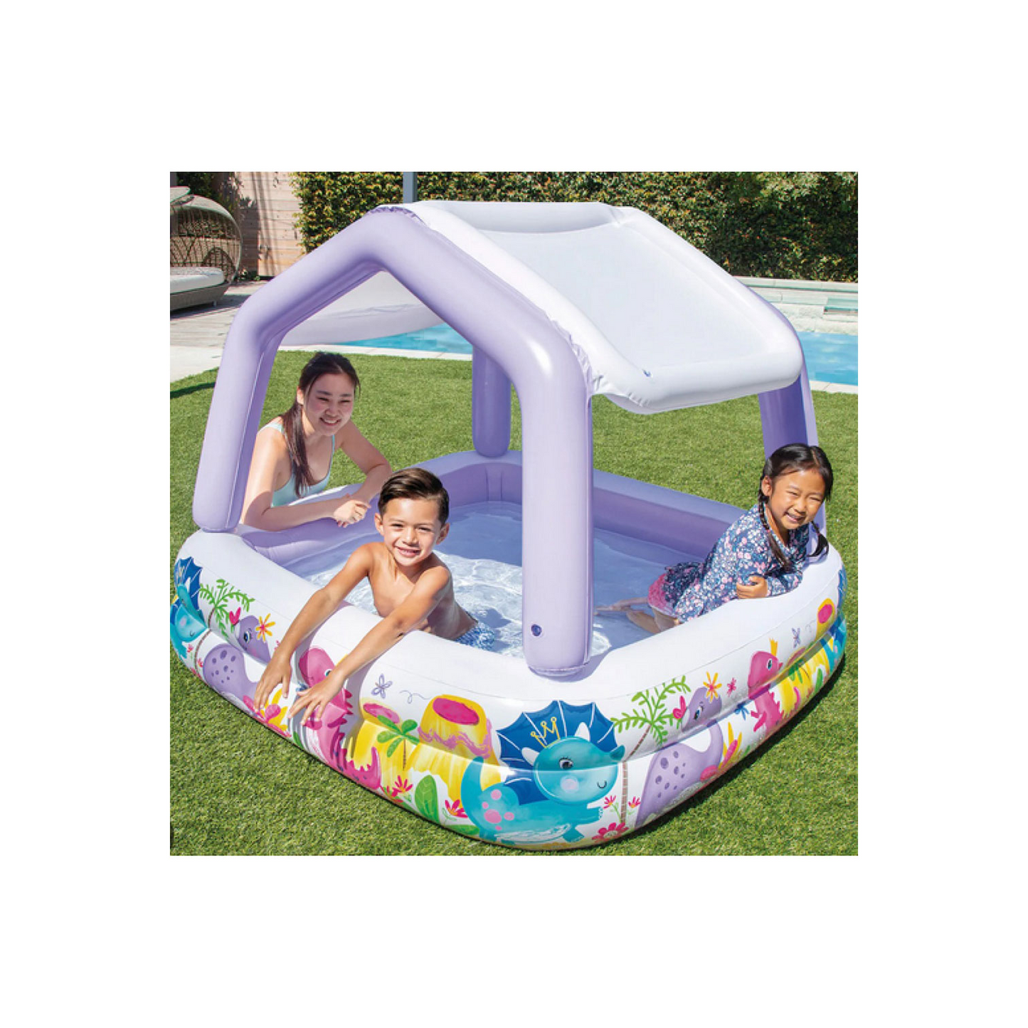 INTEX Swimming Pool With Canopy 157*157*122