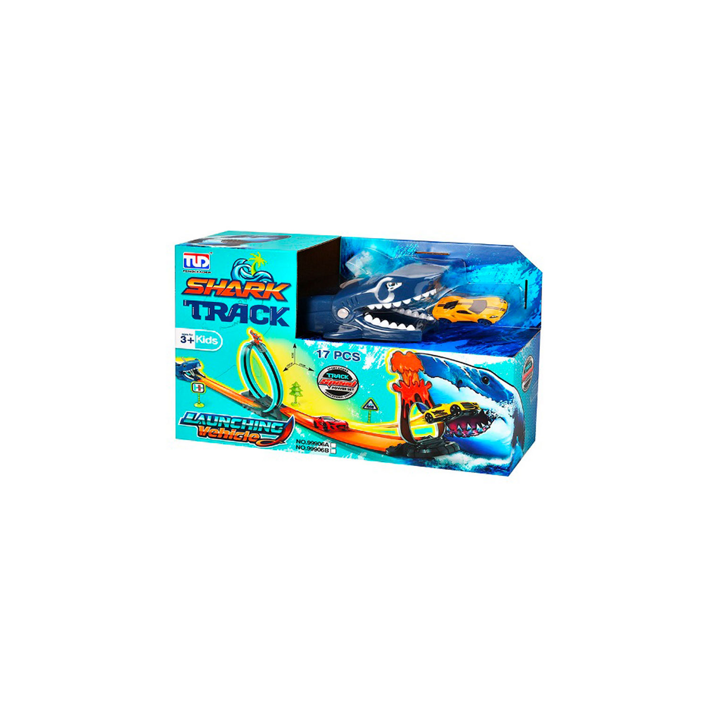 Toy train track boxed