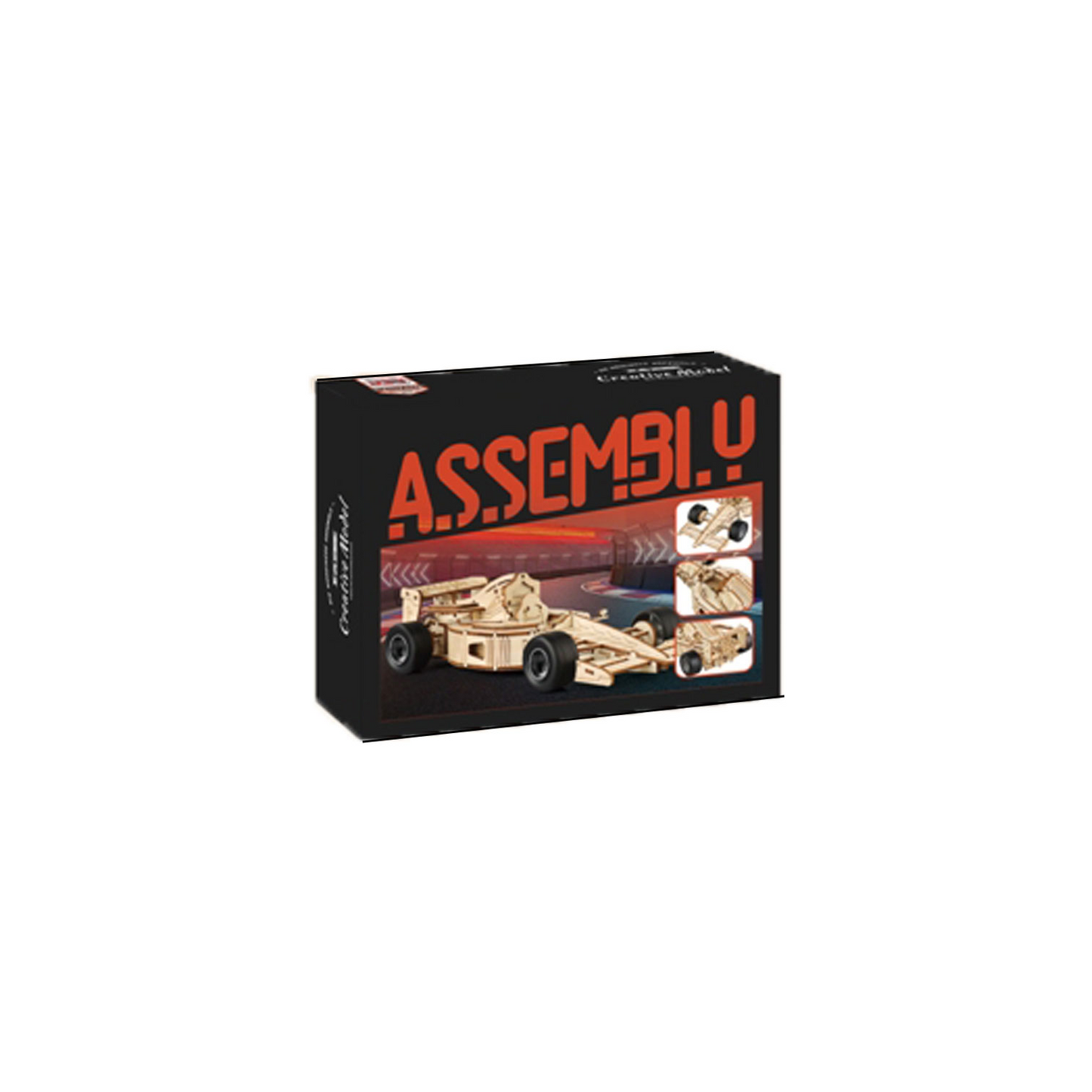 Wooden assembly car boxed