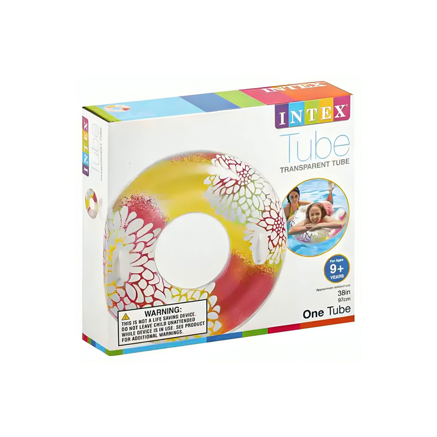 INTEX Colorful Swim Ring With Handles 97 cm