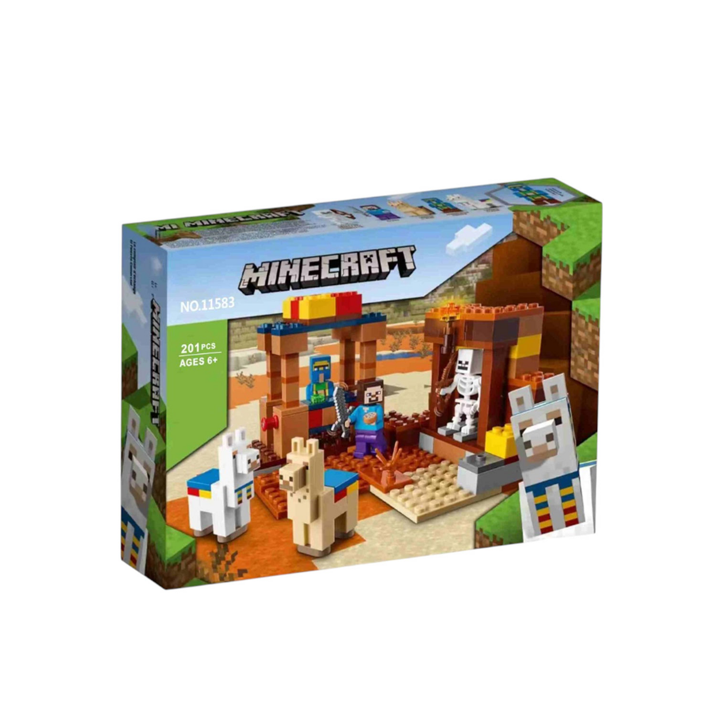 Minecraft assembly 201 pieces in a box