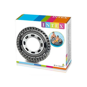 INTEX Black Inflatable Swim Ring 90 cm Bagged