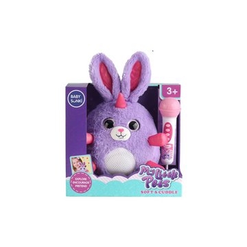 Plush with microphone in a box