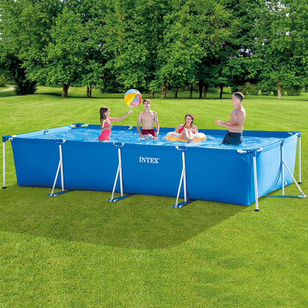 INTEX rectangular metal frame pool 450x220x84cm