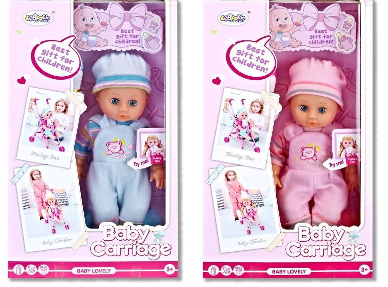 Baby doll with carriage
