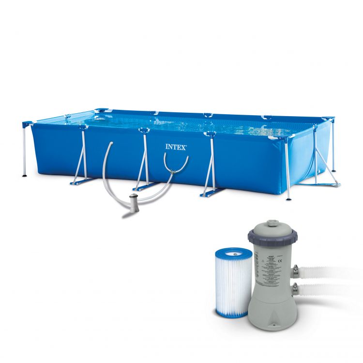 INTEX rectangular metal frame pool 450x220x84cm