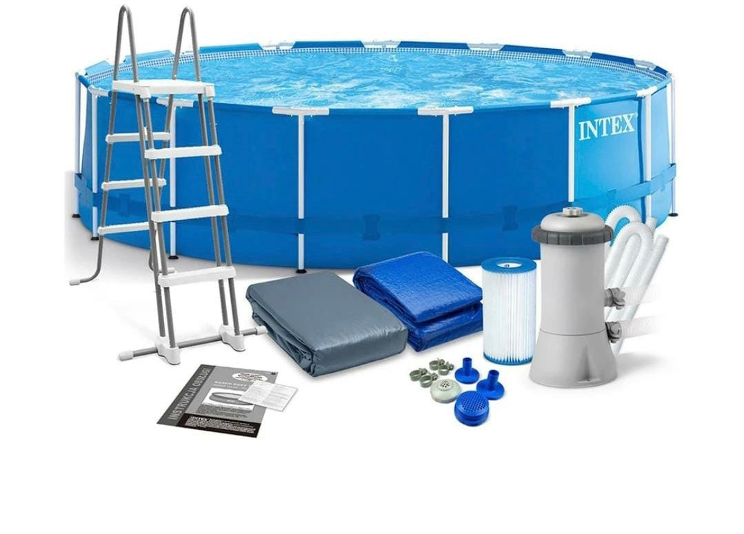 INTEX Prism Frame Round Above Ground Pool 457x122cm