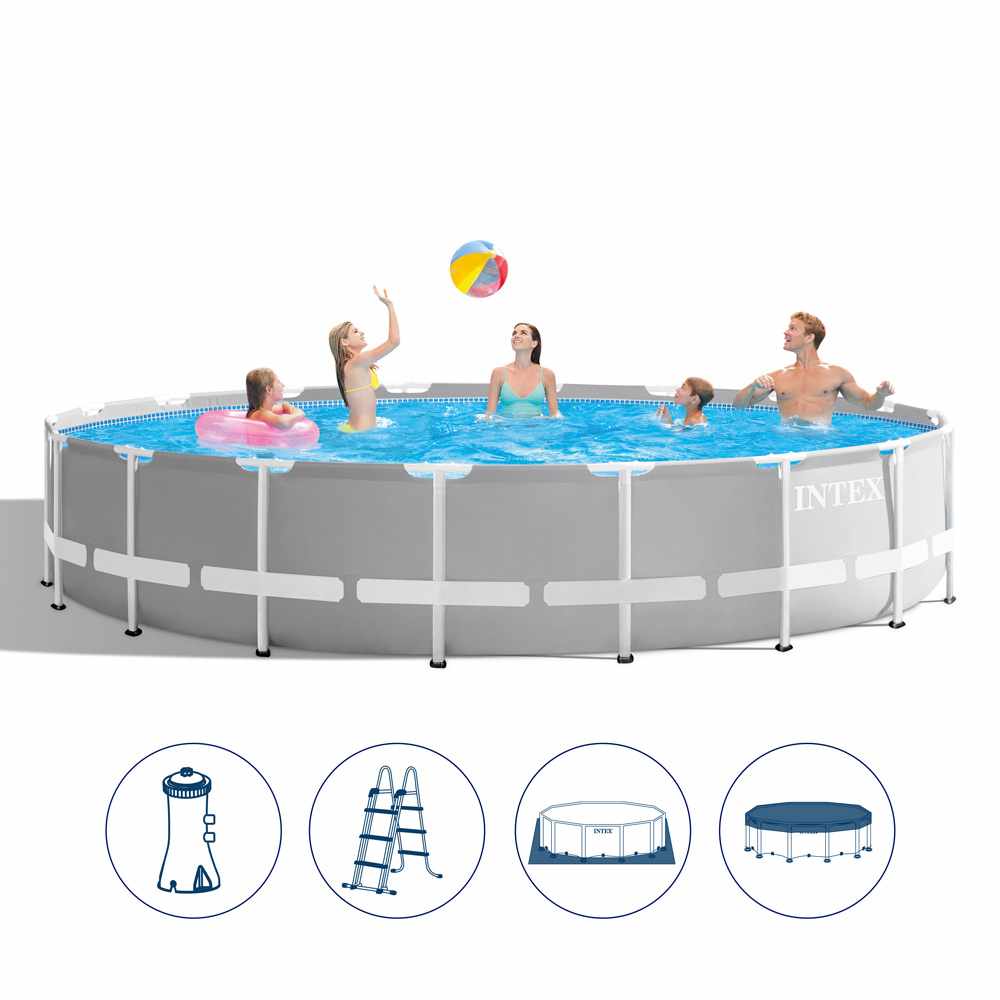 INTEX Prism Frame Round Above Ground Pool 549x122 Cm
