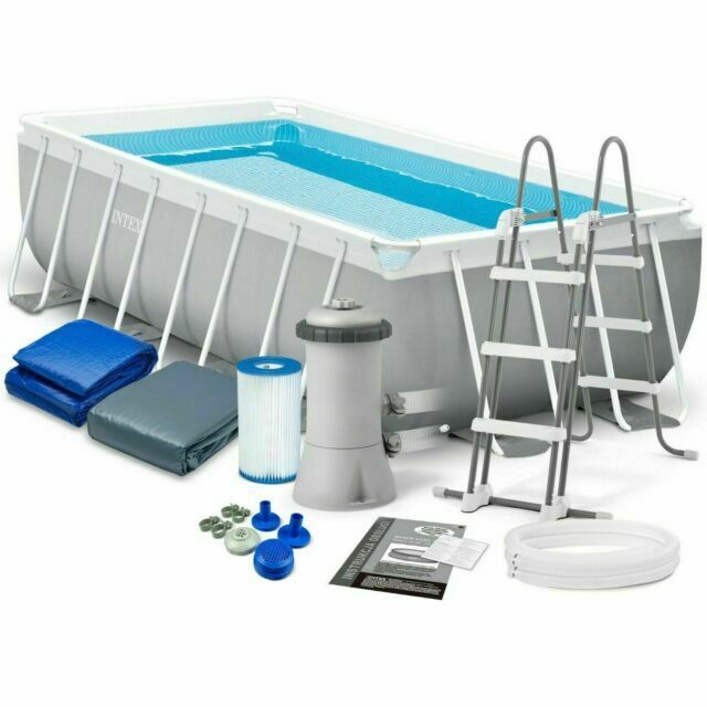 INTEX Rectangular metal frame pool 488x244x107cm