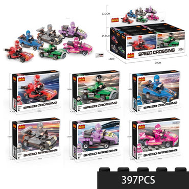 Mini building block cars