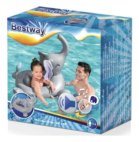 BESTWAY Elephant Baby Swim Ring With Music 96*84