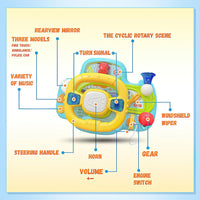 Baby simulation steering wheel