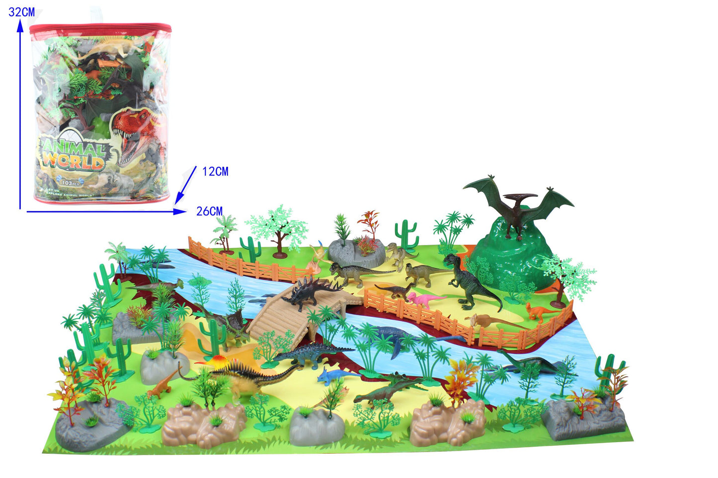 138 pcs Dinosaur Pack