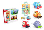 Bouncing animal car set
