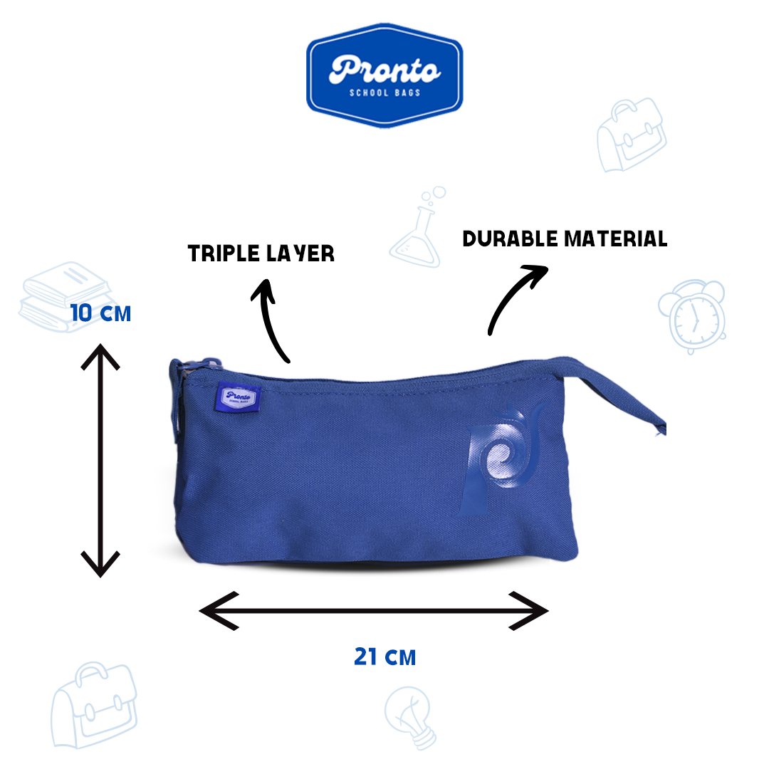 Pronto Triple Layer Pencil Case 21 cm