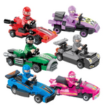 Mini building block cars