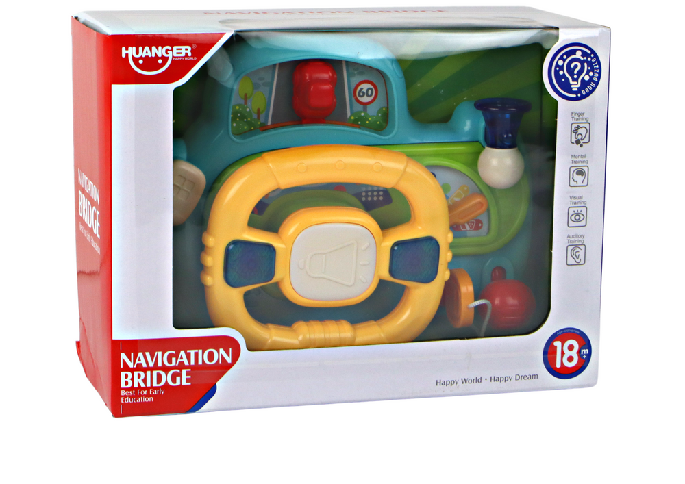 Baby simulation steering wheel