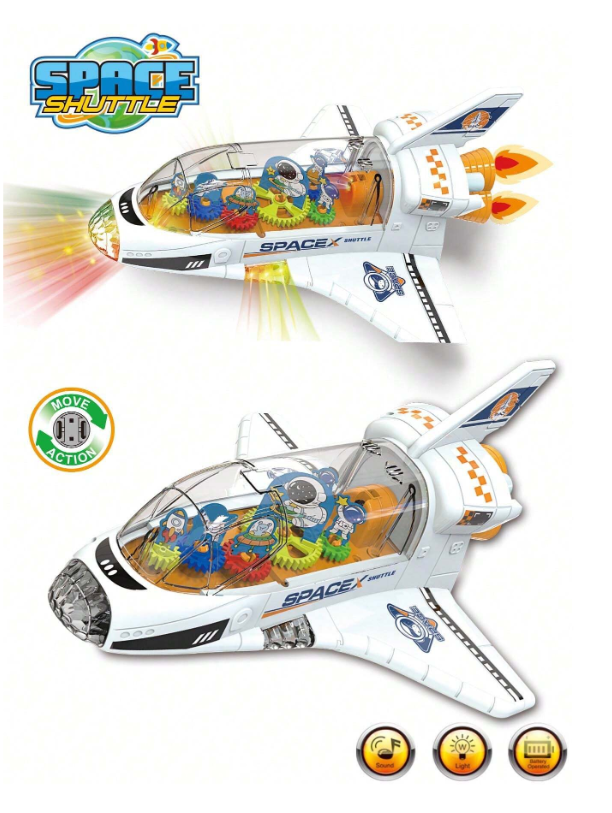Gear light and music rocket
