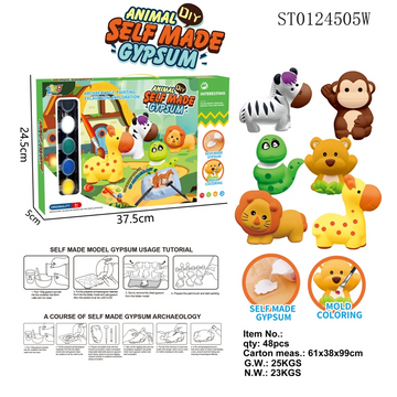 Coloring animals in a box