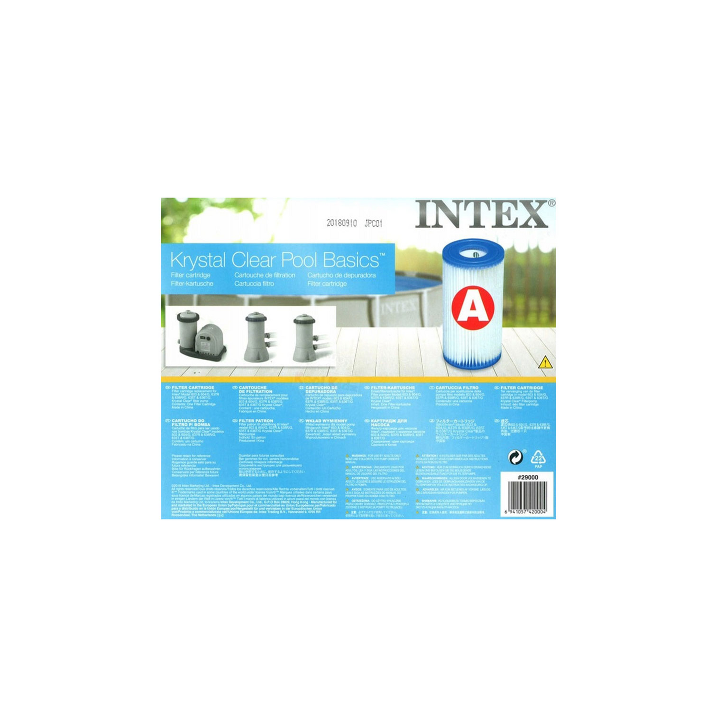 INTEX Filter 59900 SIZE A