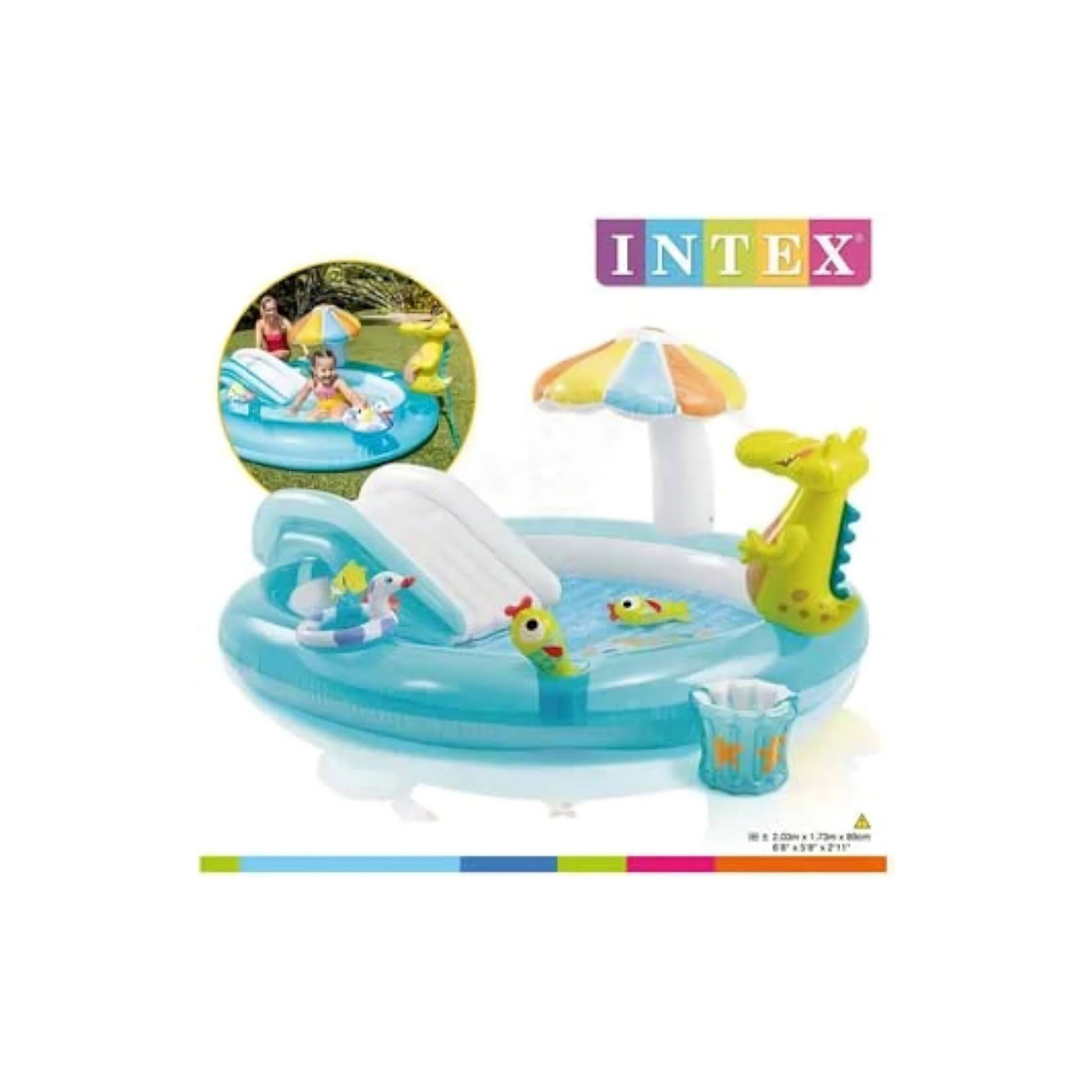 INTEX 201*170*84 Kids' Dinosaur Pool