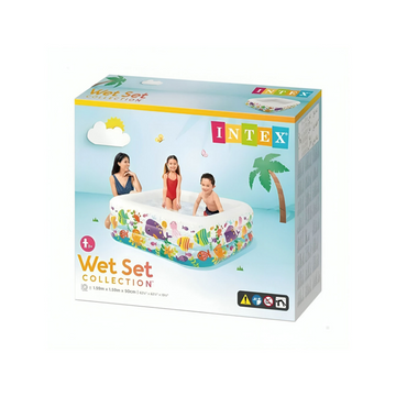 INTEX Square Inflatable Pool 159*159*50