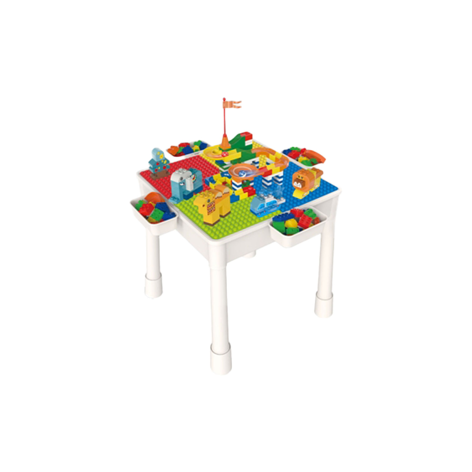 NET assembly table with chair