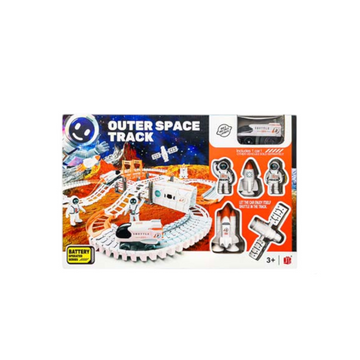 Train with moving track Spaceman with battery box