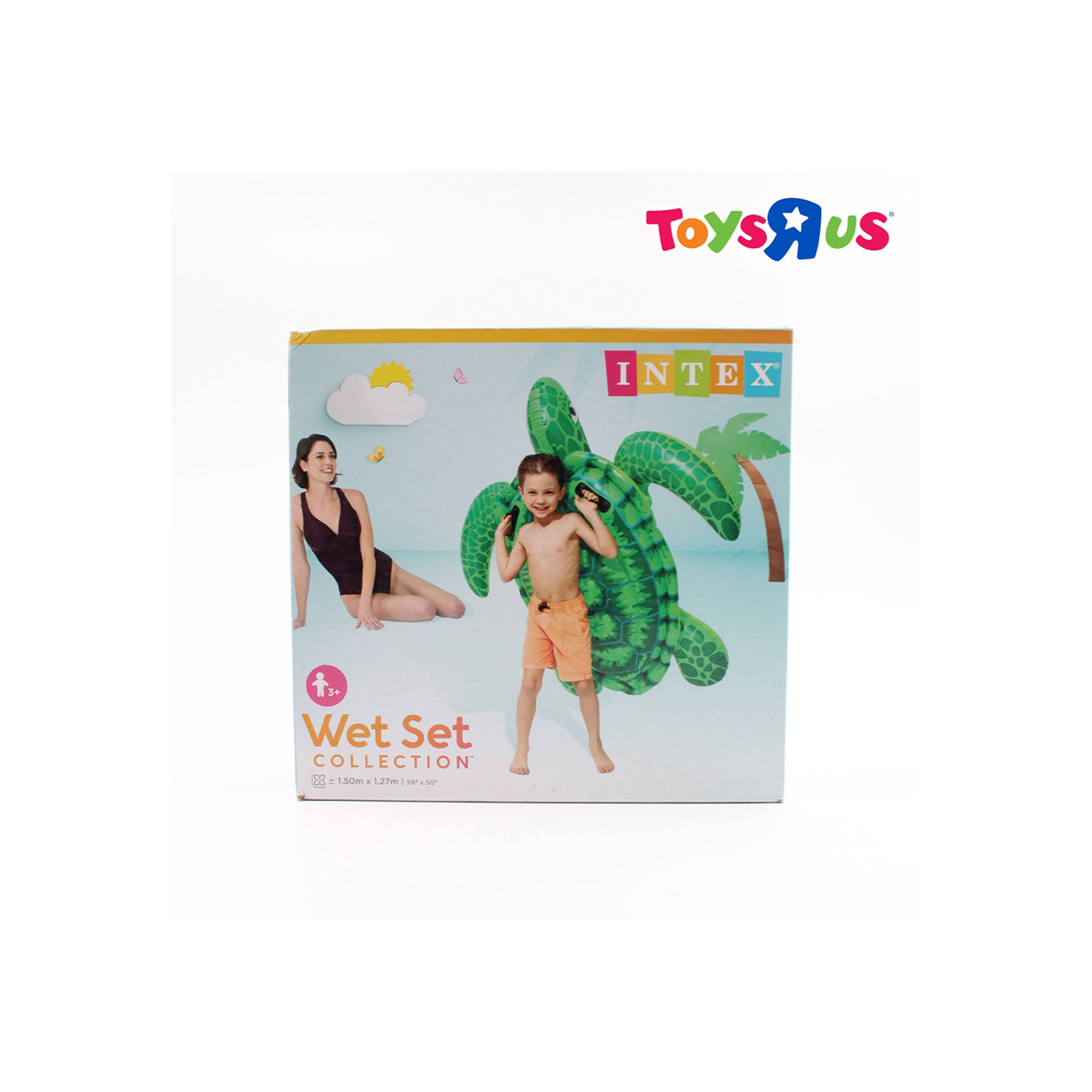 INTEX 150*127 Green Inflatable Turtle