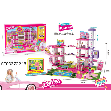 Large Barbie parking lot boxed