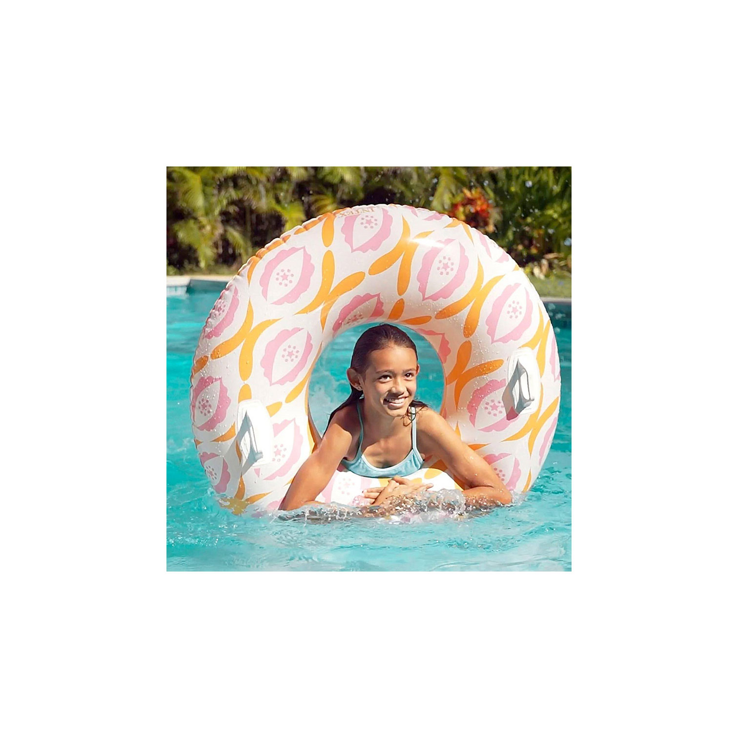INTEX Girls' Swim Ring 144 cm With Handle